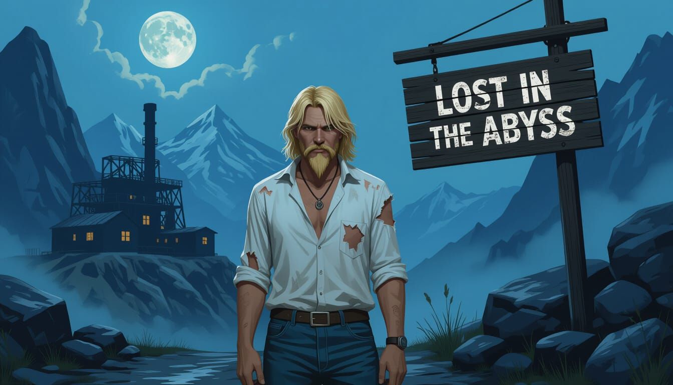 Misty Mine: A Melancholic Digital Art Scene