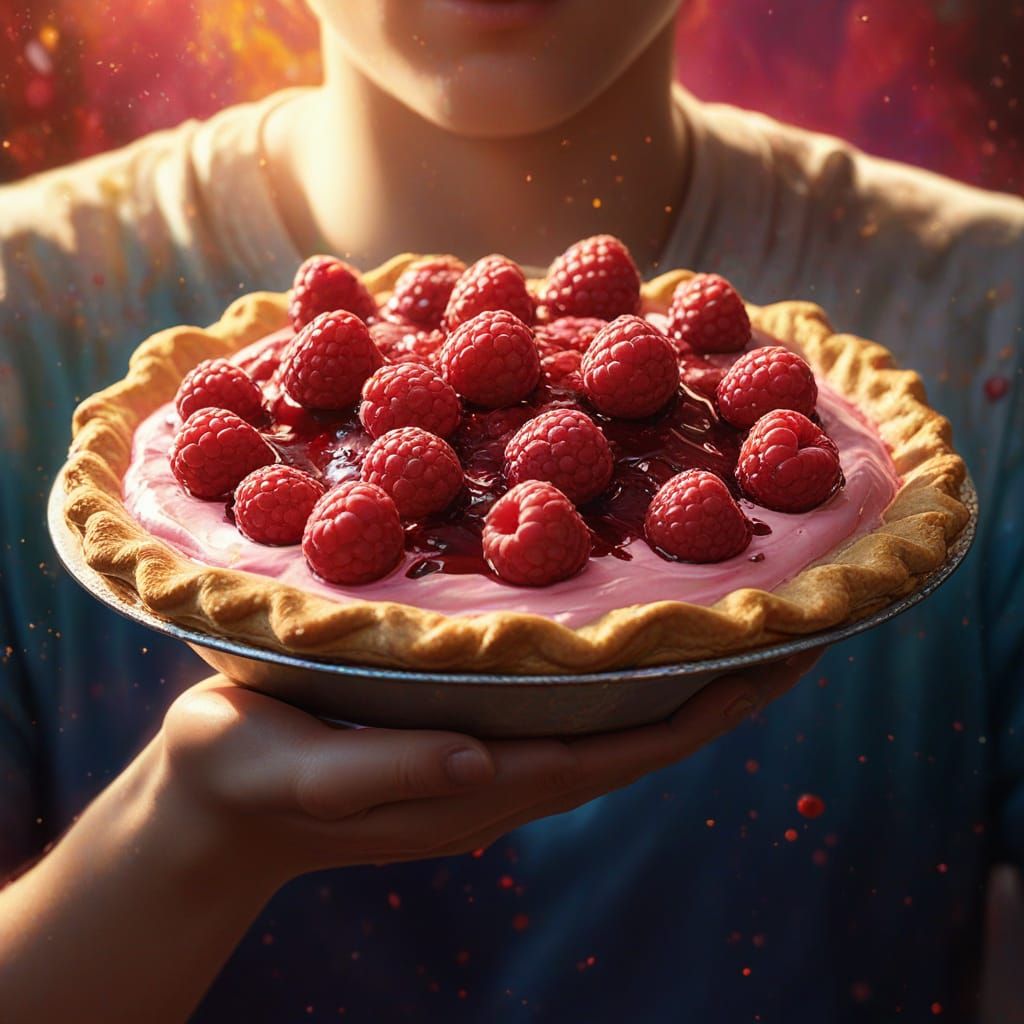 Raspberry Cream Pie: Fantasy Concept Art in Oil Painting Sty...