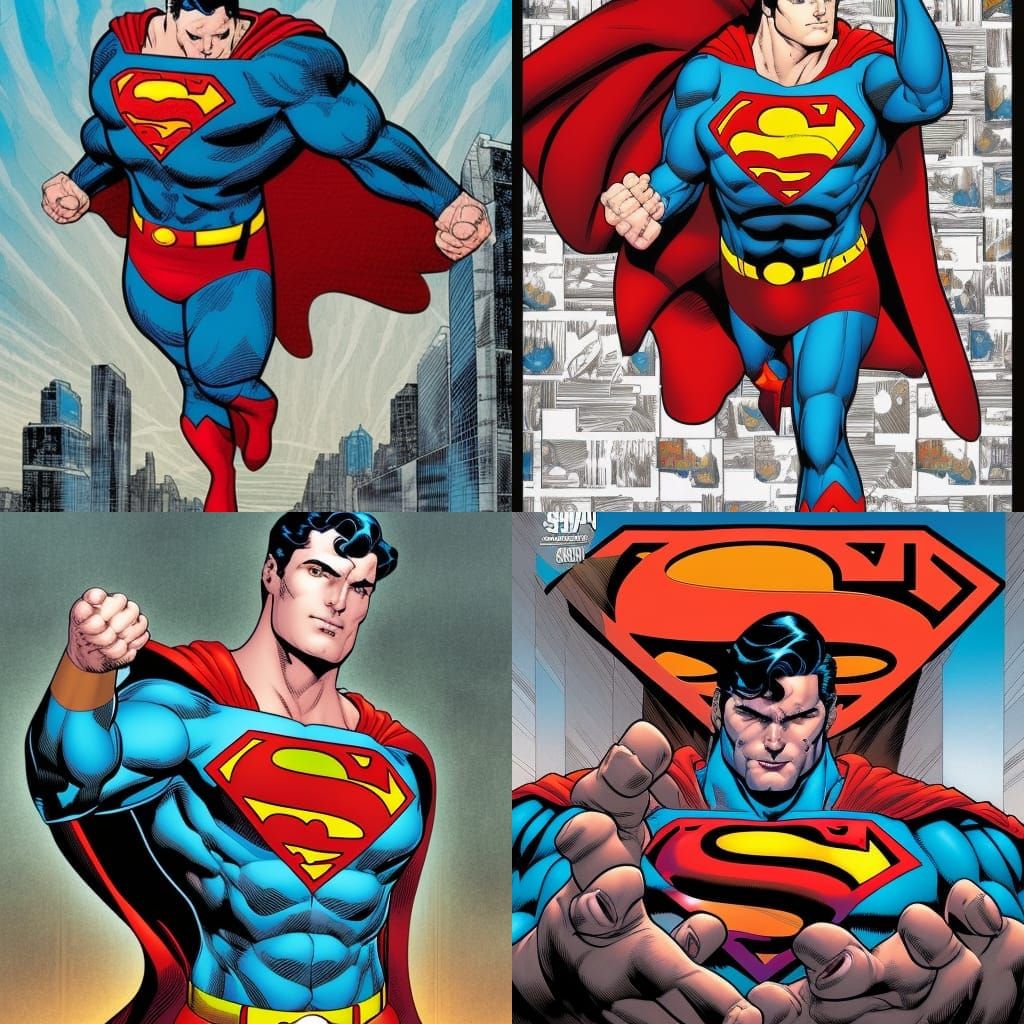 Superman Comic Art in Mark Brooks Style