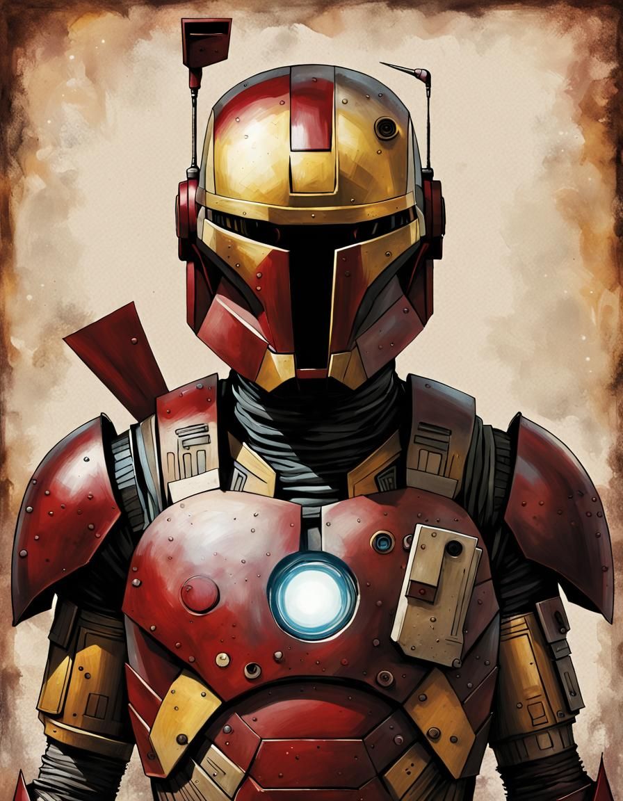 Demonic Cyborg Bear in Volcanic Hyperspace