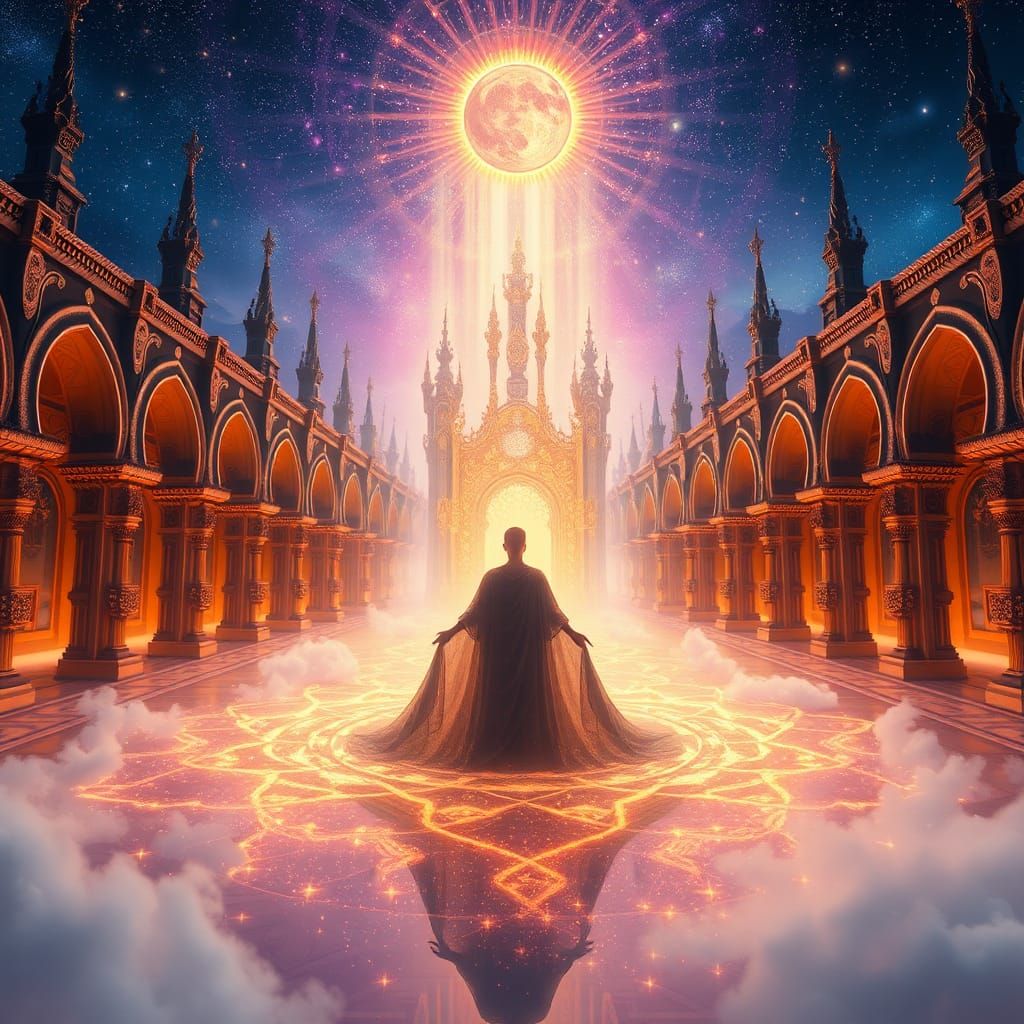 Mystical Realm of Divine Energy in Hyper-Realistic Detail