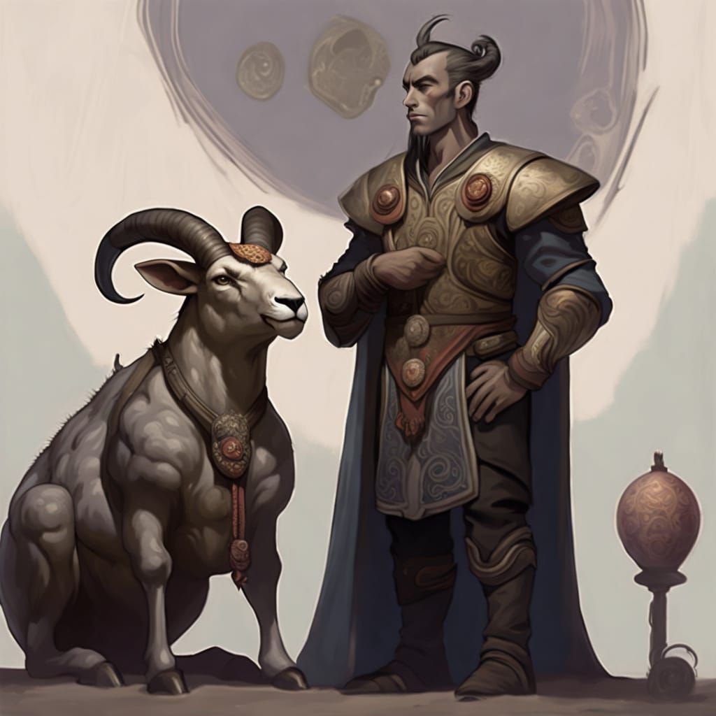 Surreal Groomsman Captured in Vibrant Oil Painting