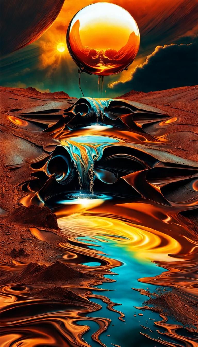 Muslinpunk Illusion Melts into Radiation in Surrealscape