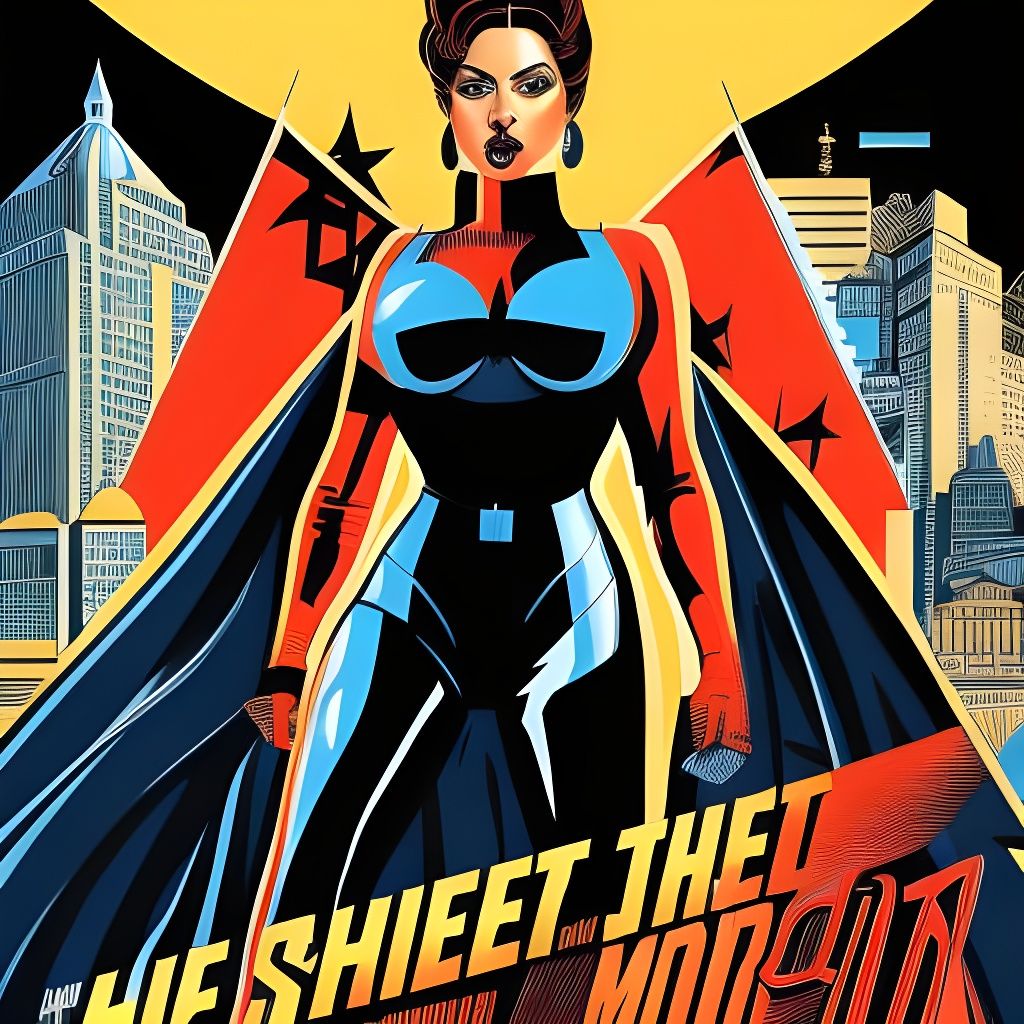 Hyperdetailed Pop Art: The She Beast