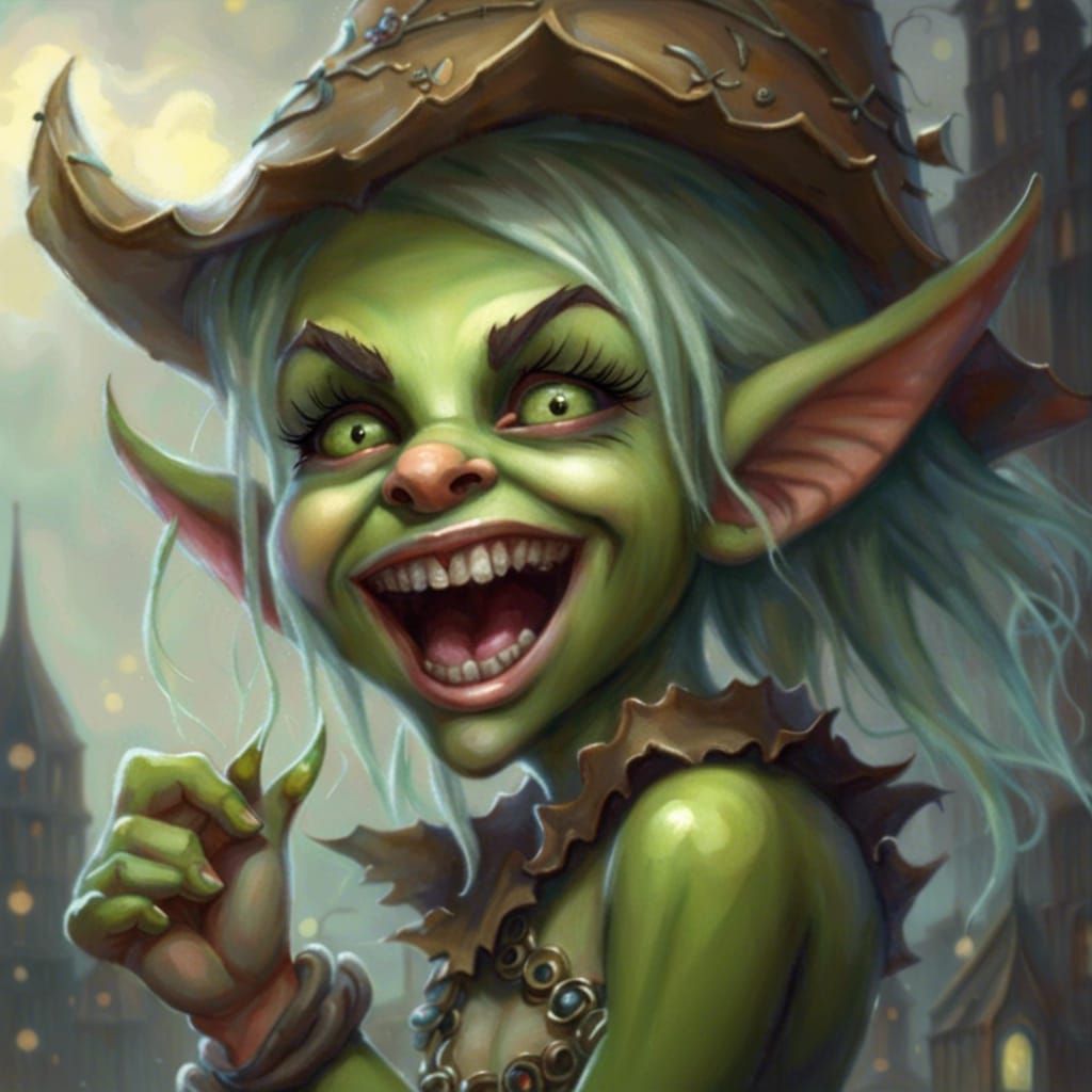Crazy goblin girl