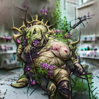 Nurgle's Garden: A Grotesque and Surreal Landscape