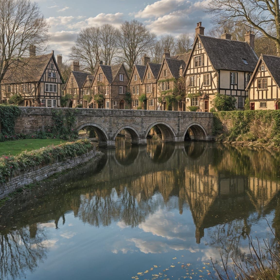 Winter Wonderland in Amber Hued English Countryside