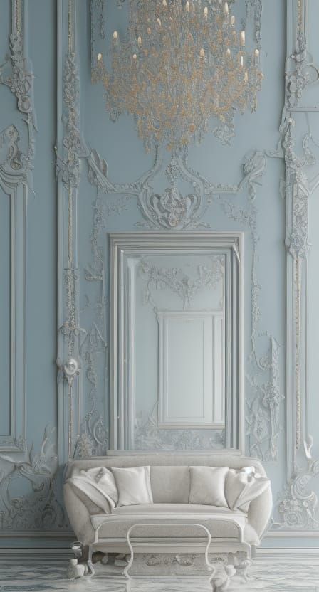 Elegant Vintage Dressing Room with Baroque Design