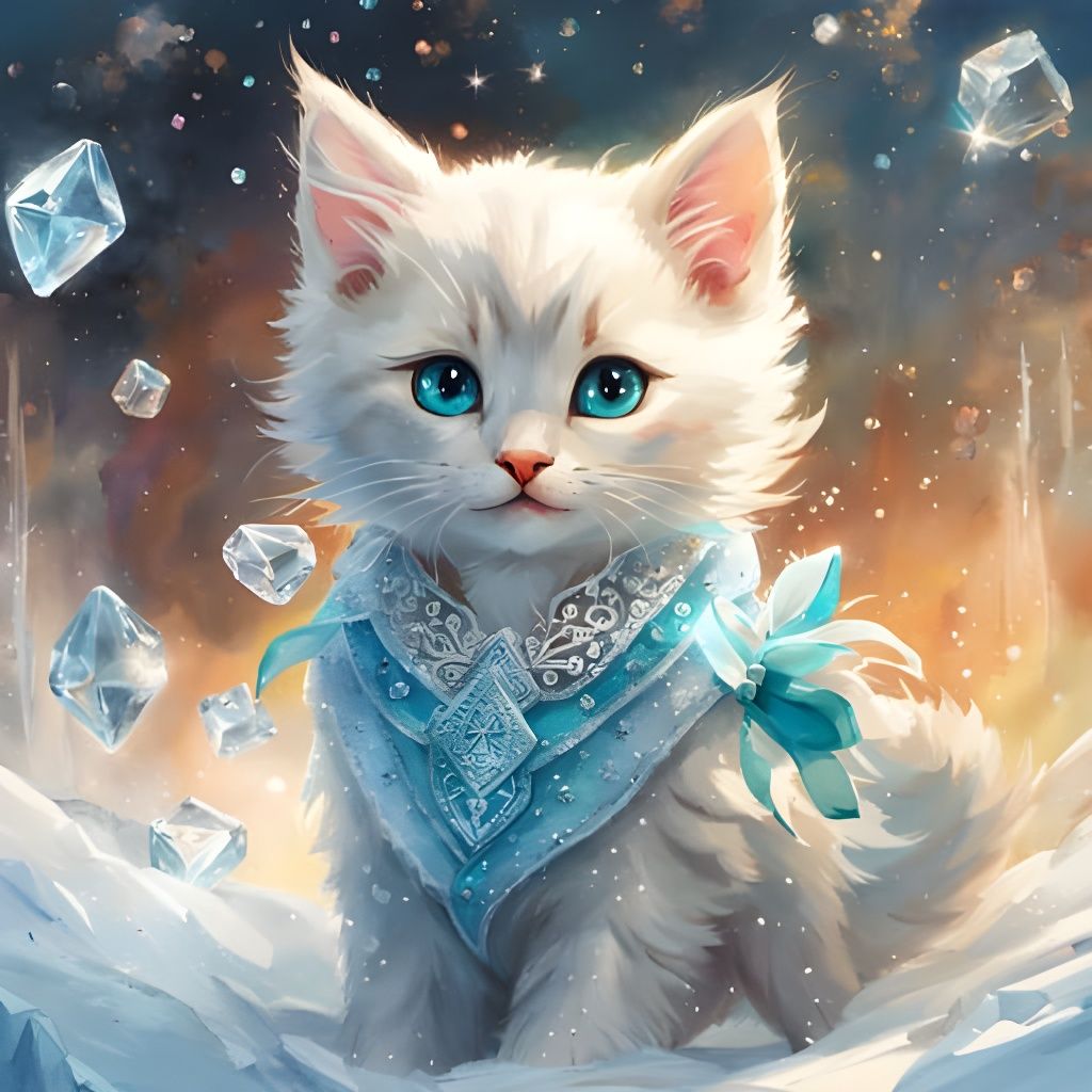 Elsa Kitten AI Image