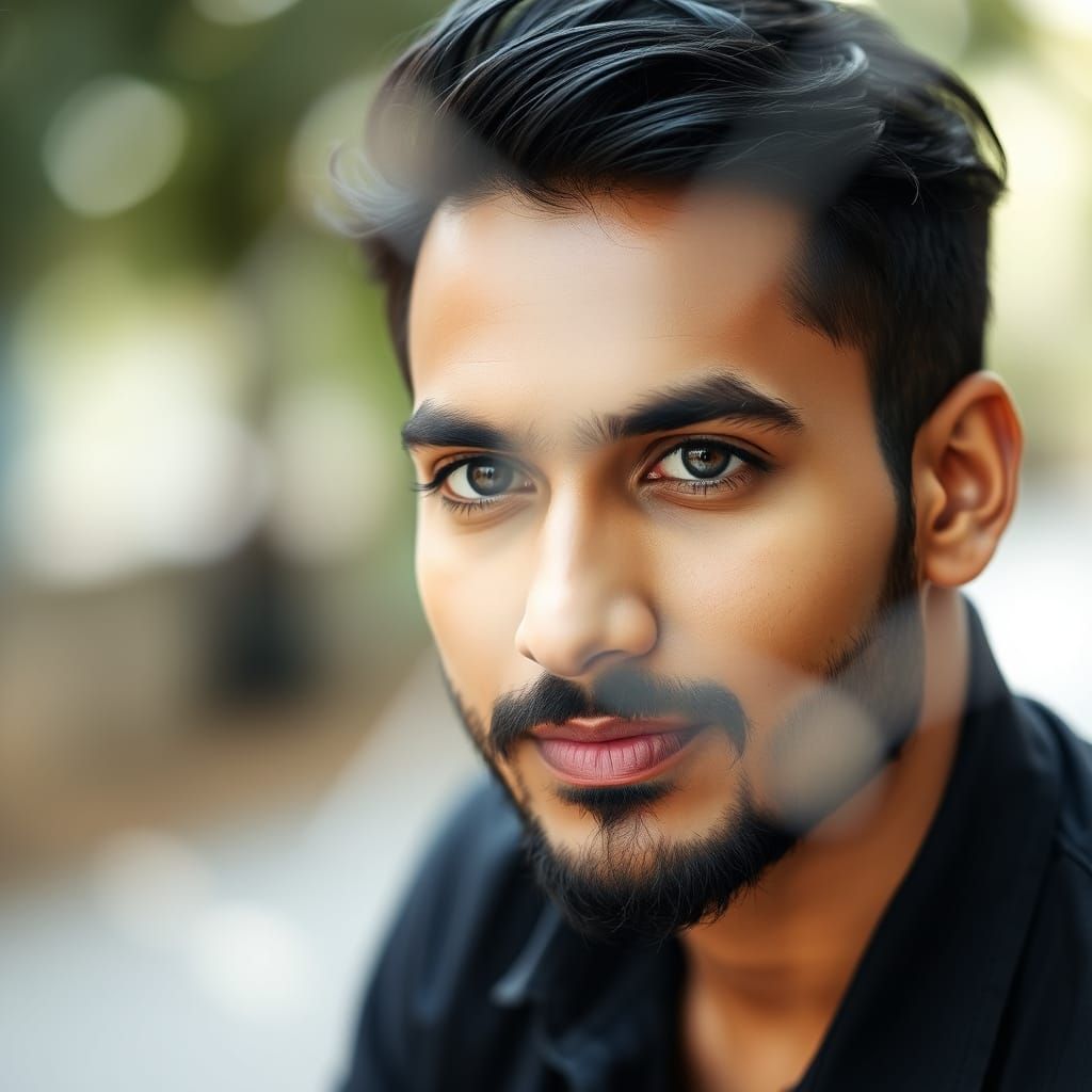 Portrait of a Handsome Indian Man