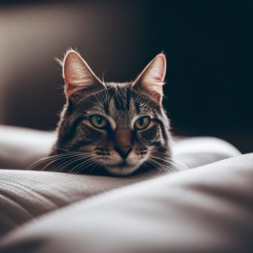 Cat Portrait with Ambient Light