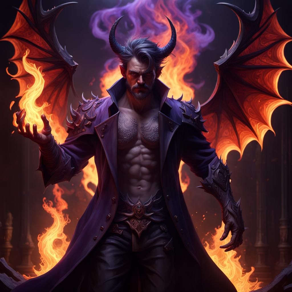 Handsome Devil in Dark Fantasy Concept Art