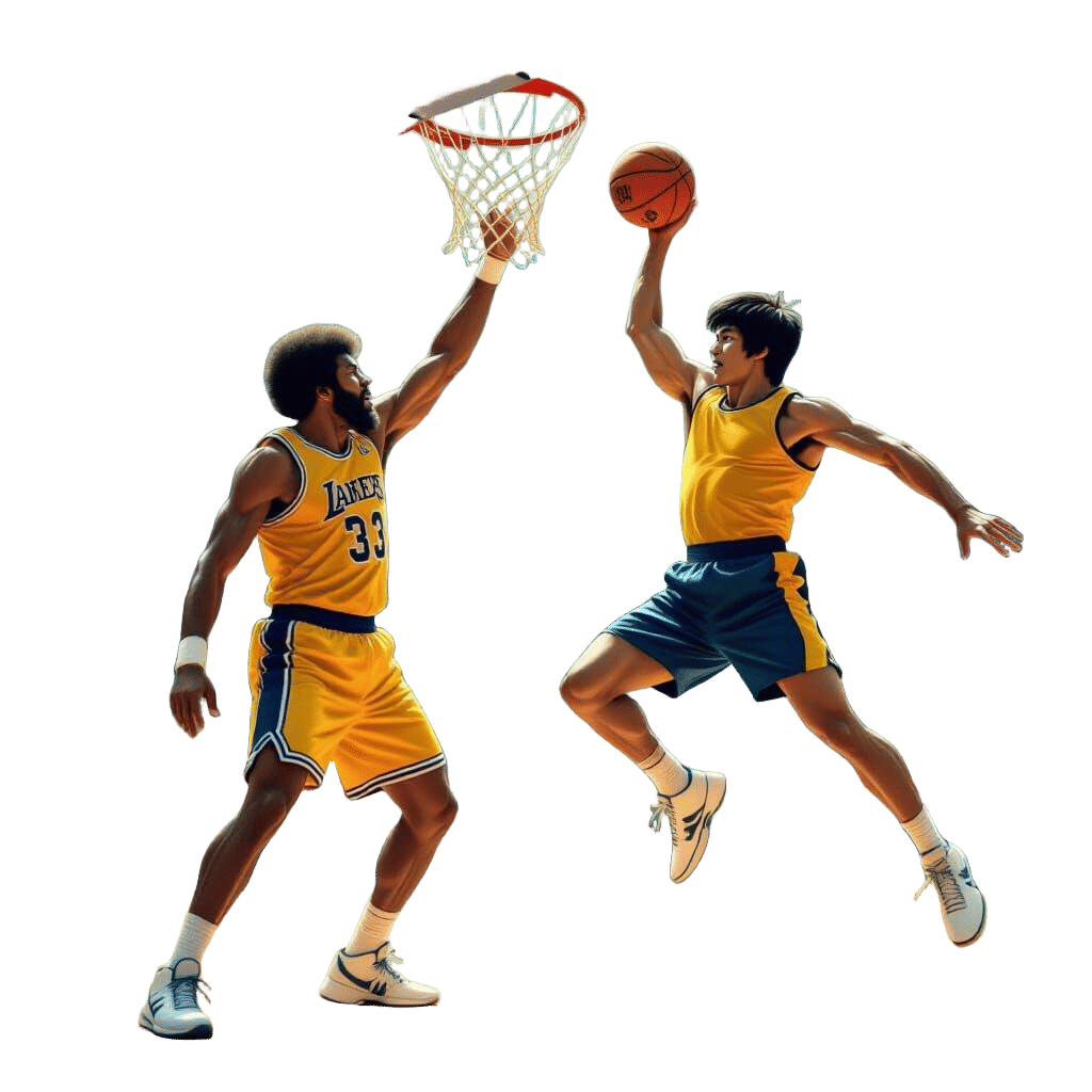 Basketball Game with Martial Artist