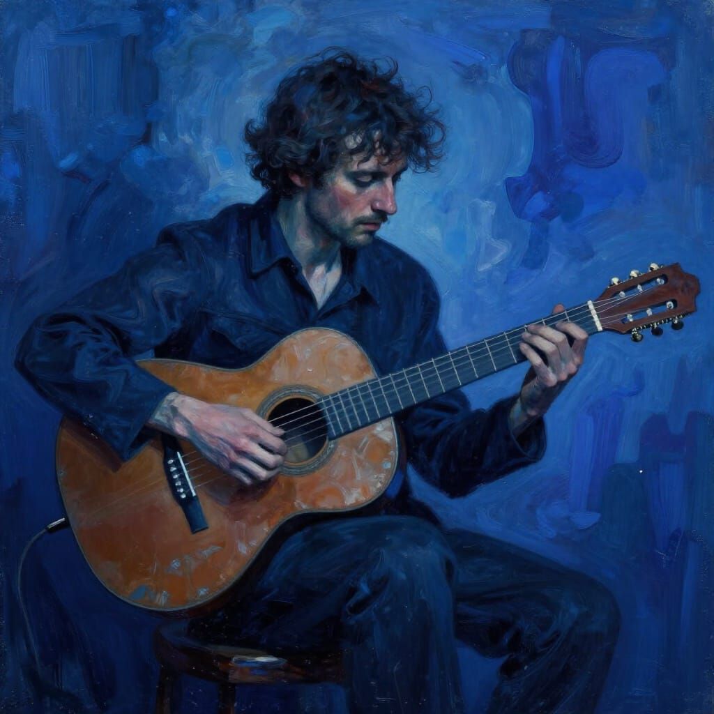 Blue Guitarist