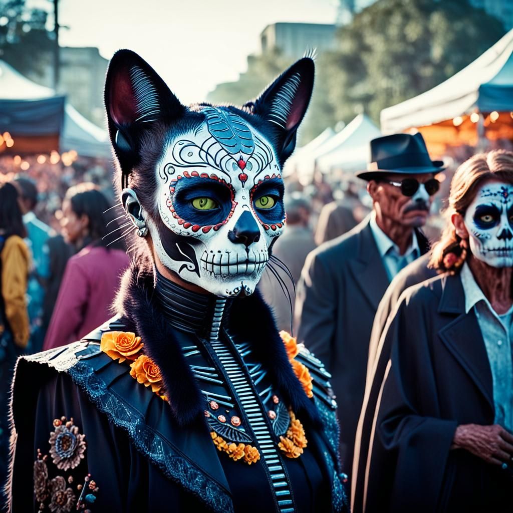 day of the dead cats