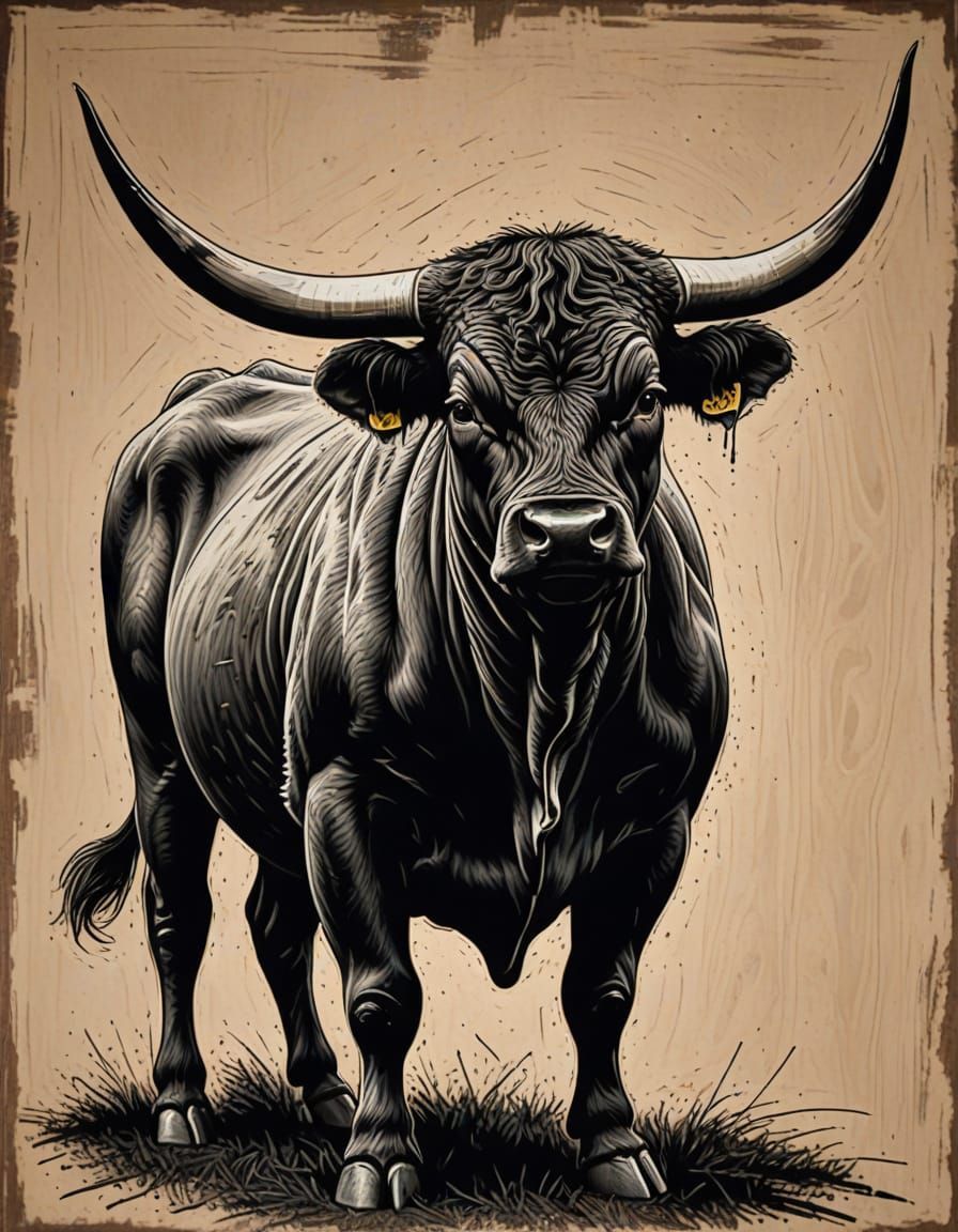 "Bull as a Scratch Art"