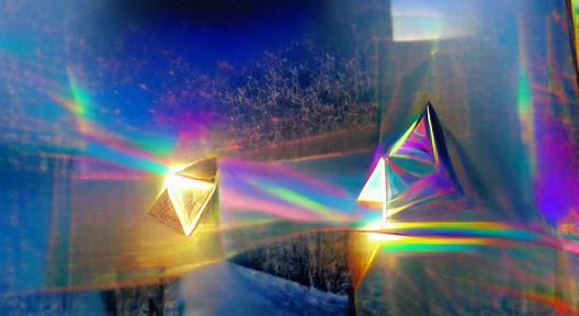 Celestial Prism of Iridescent Light