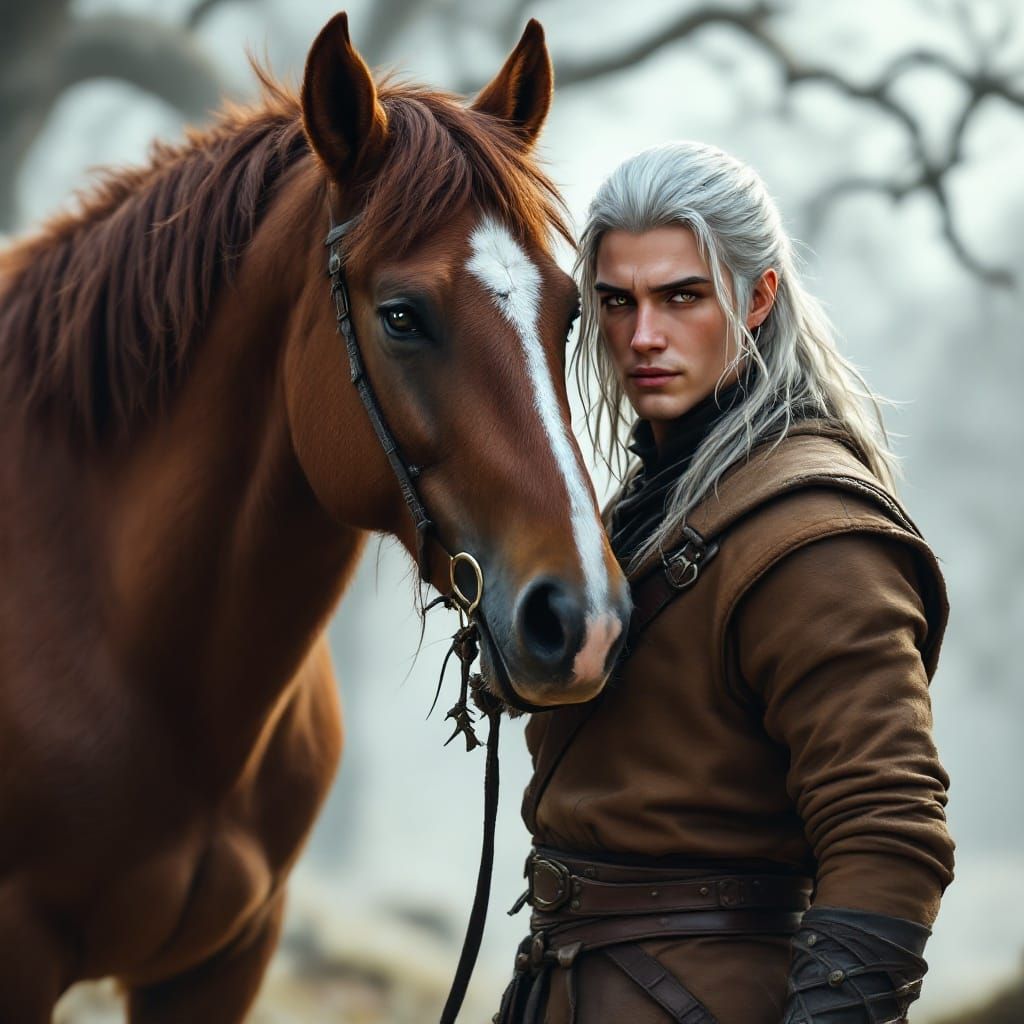 Geralt of Rivia and Roach: Mystical Connection