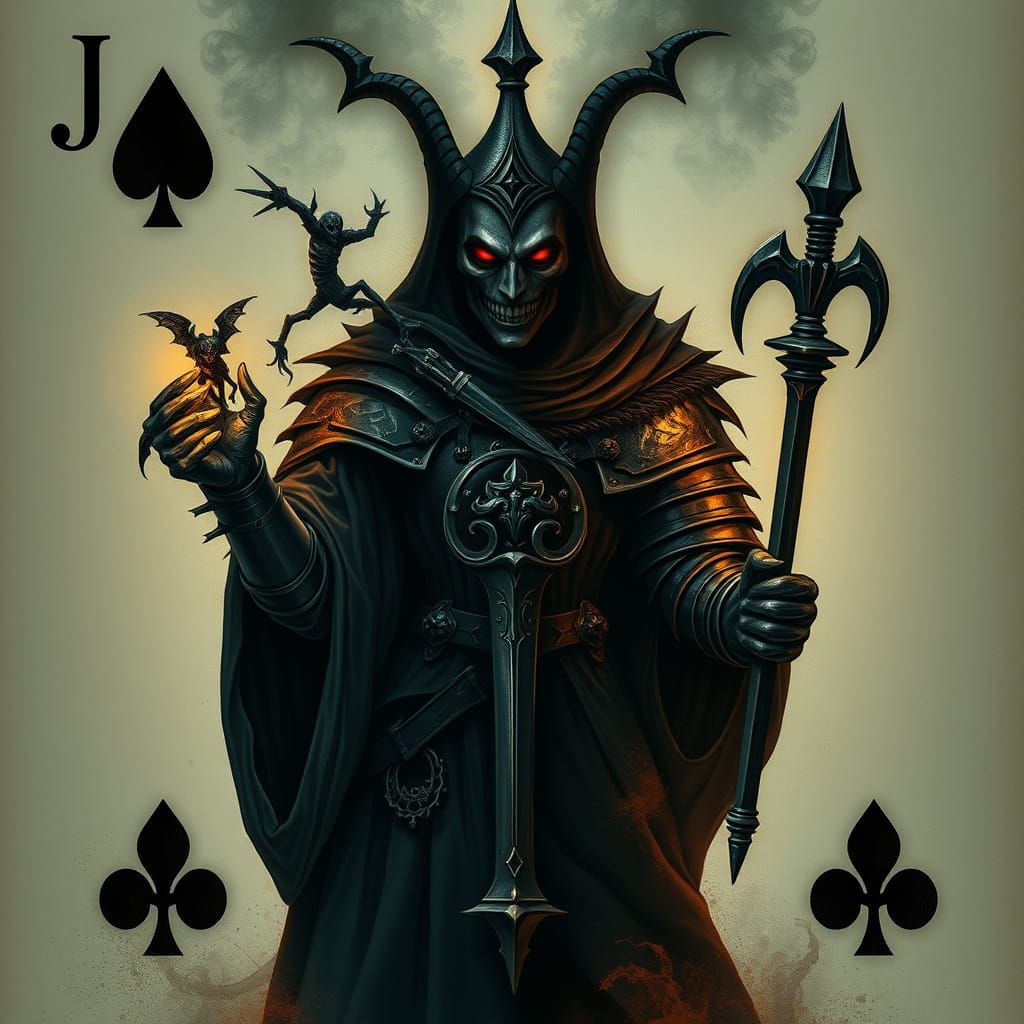 Spectral Jack of Spades Knight: Man and Monster