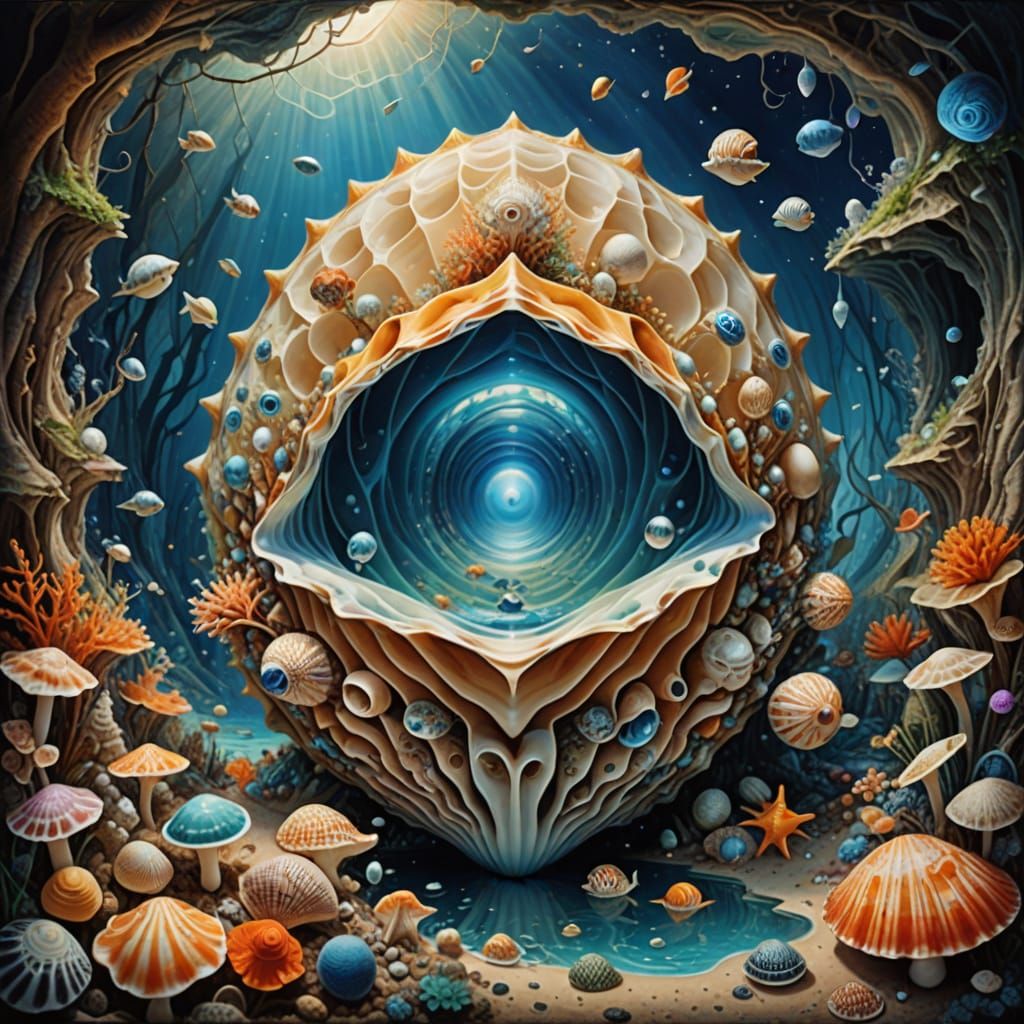 Surreal Shell World Reveals Ethereal Wonder