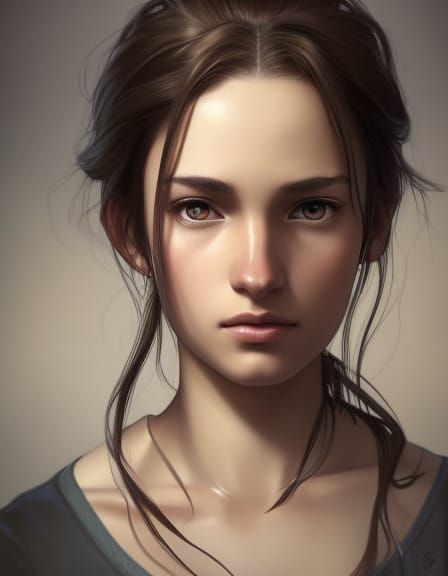 Hyperdetailed Portrait of Gabi Braun in Digital Art