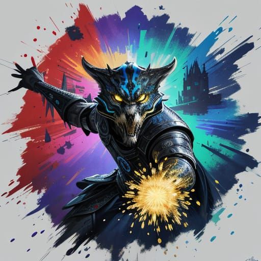 Vibrant New Year's Celebration Portrait in Hyperrealistic St...