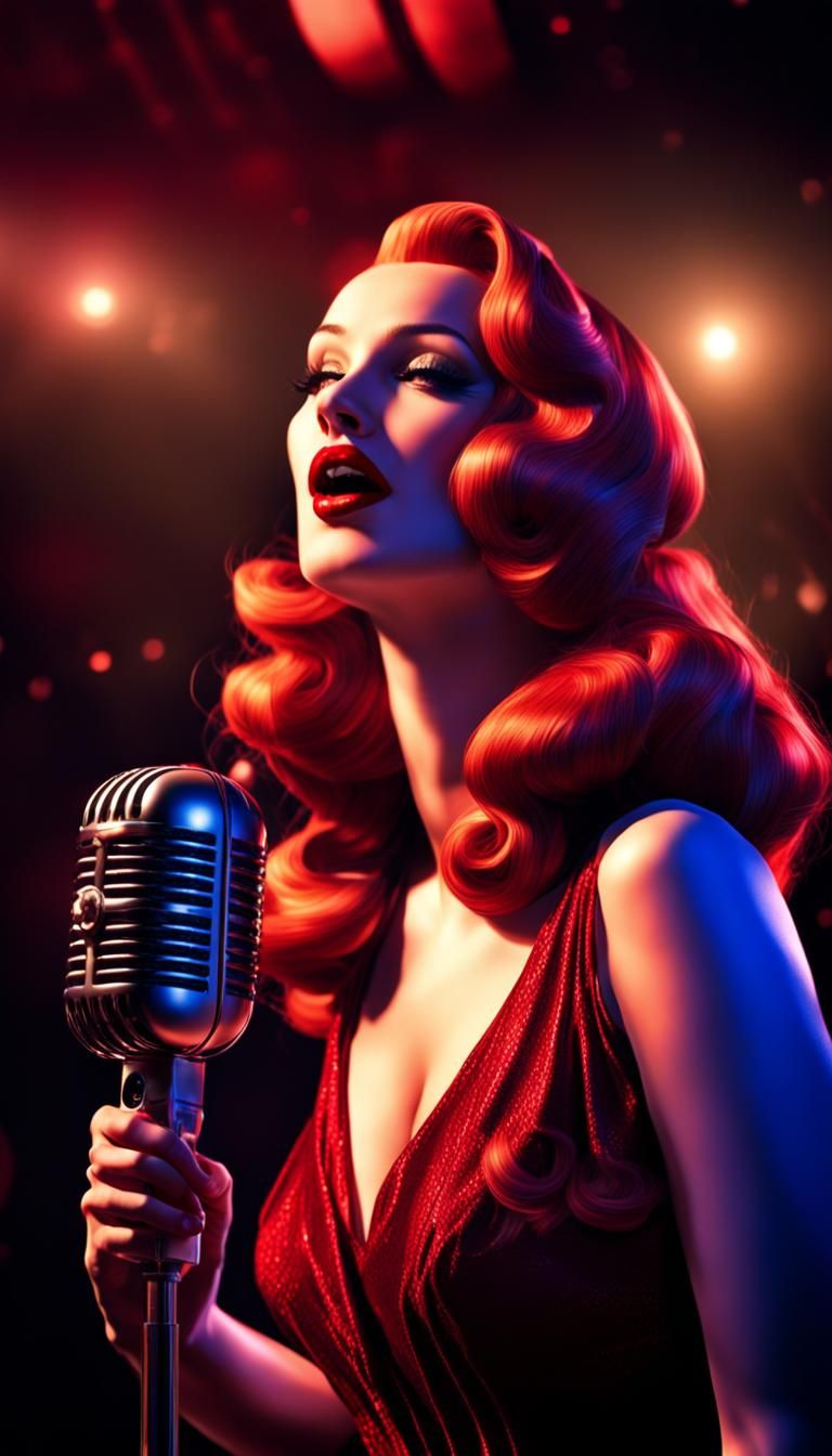 Jessica Rabbit Sings in 1940s Nightclub