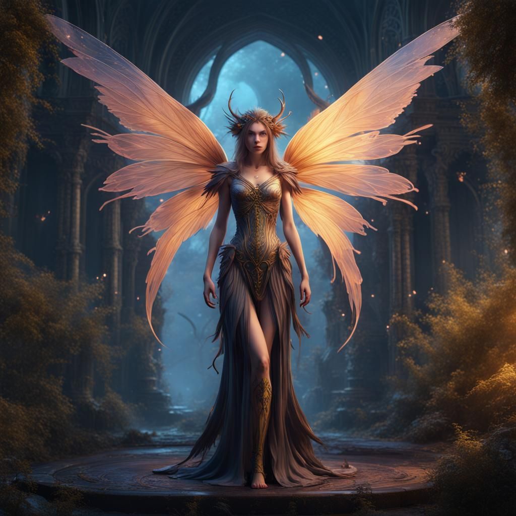 Detailed Seraphim Fairy Fantasy Concept Art