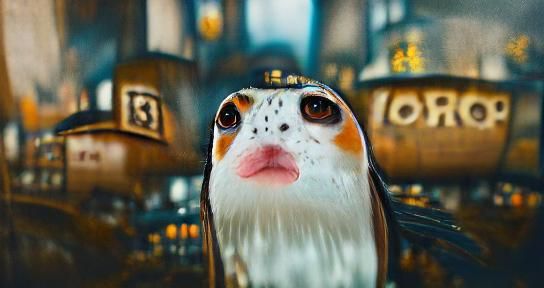 Hyperdetailed Steampunk Porg in Ethereal Fantasy Style