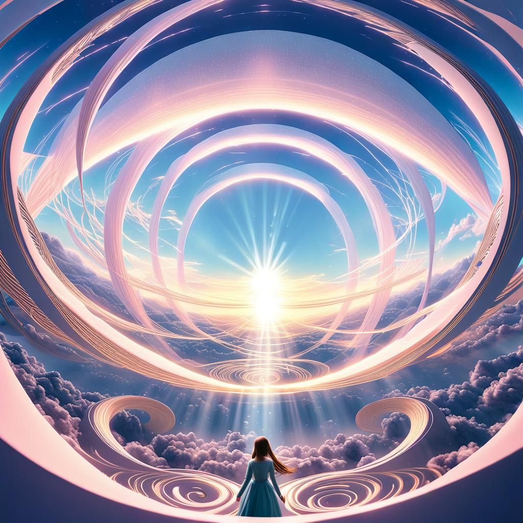 Ethereal Anime Child in Dreamscape Concept Art