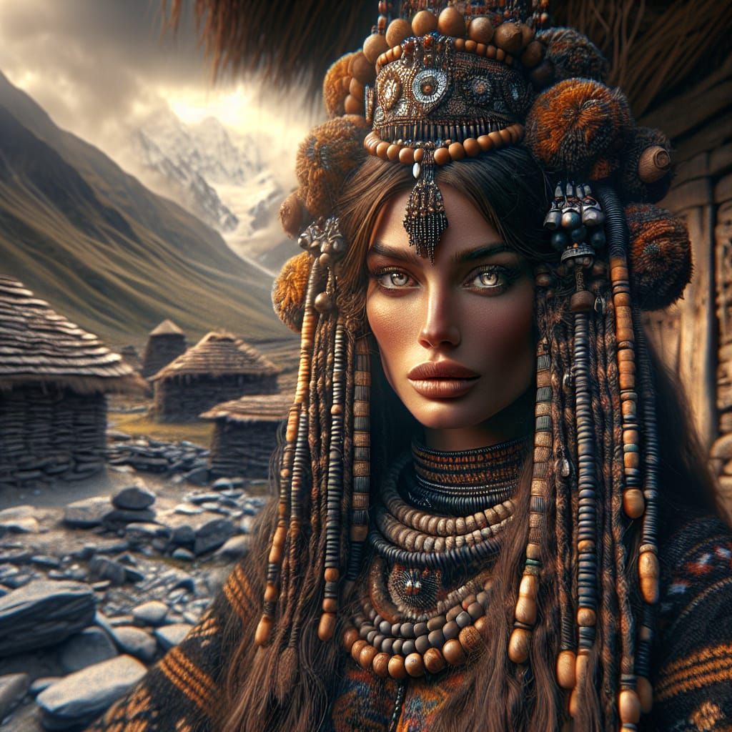 Kalash Goddess in Traditional Attire