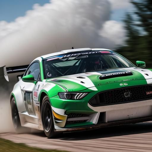 Drift Race Car in High-Speed Motorsport Photography