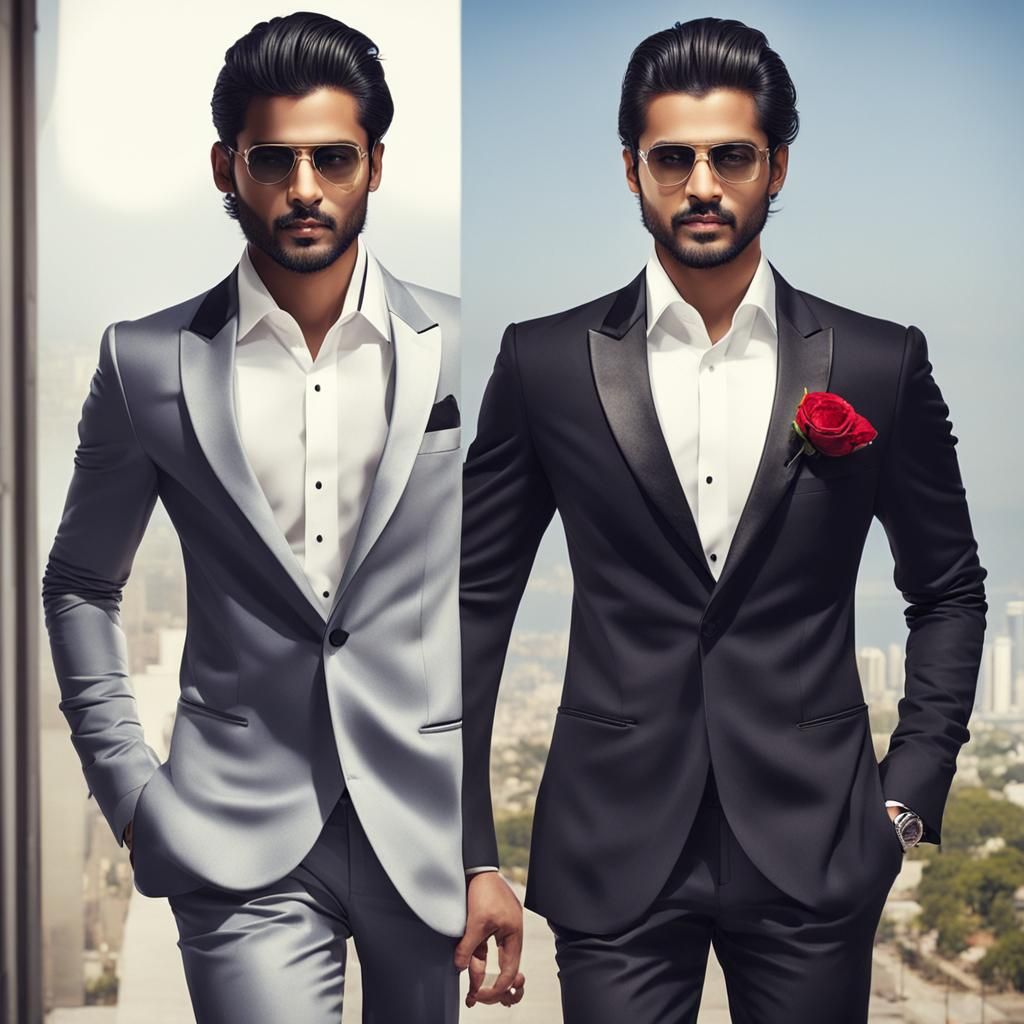 Young Indian Man in Tuxedo
