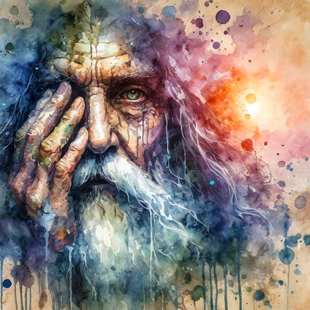 Sage's Reflection: A Digital Rendering