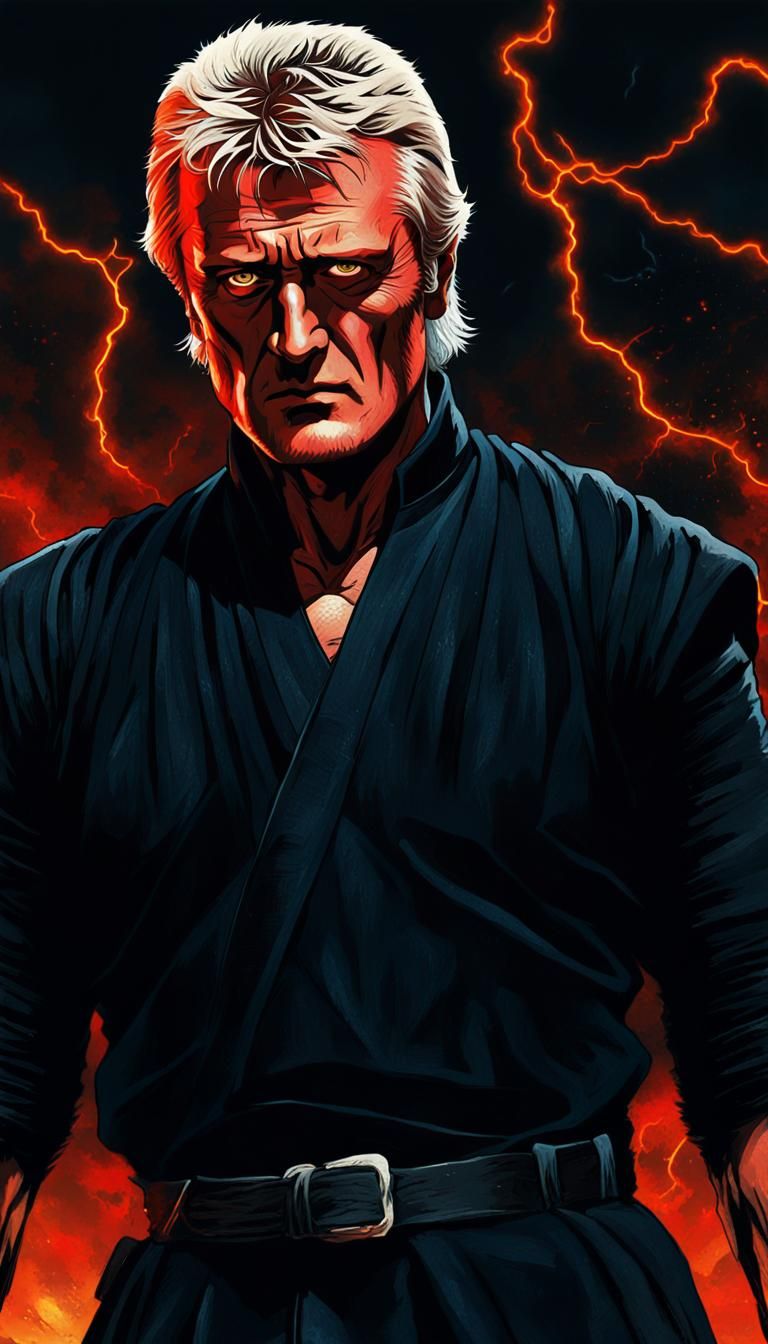 Rutger Hauer as Raō in Hokuto No Ken Anime Style