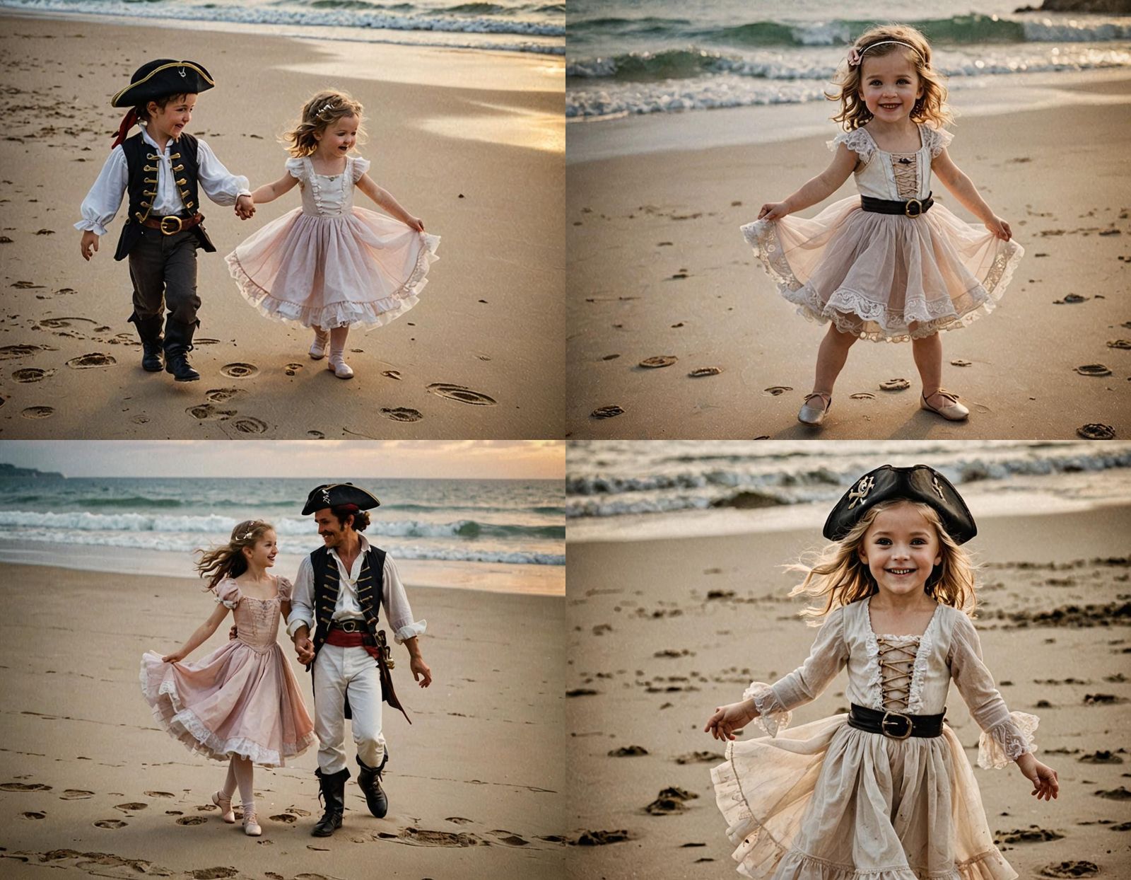 Tiny Ballerina Dancing in the Hand