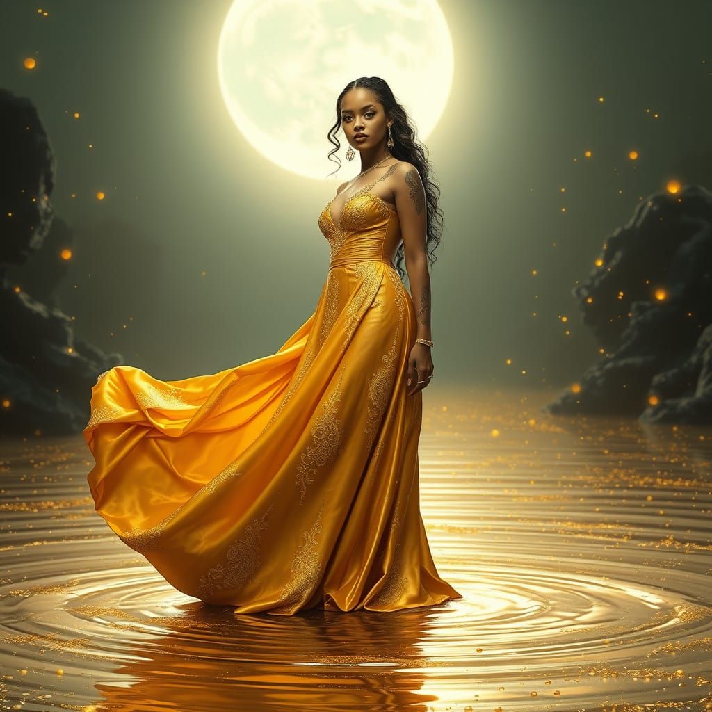 Golden Goddess of Liquid Light