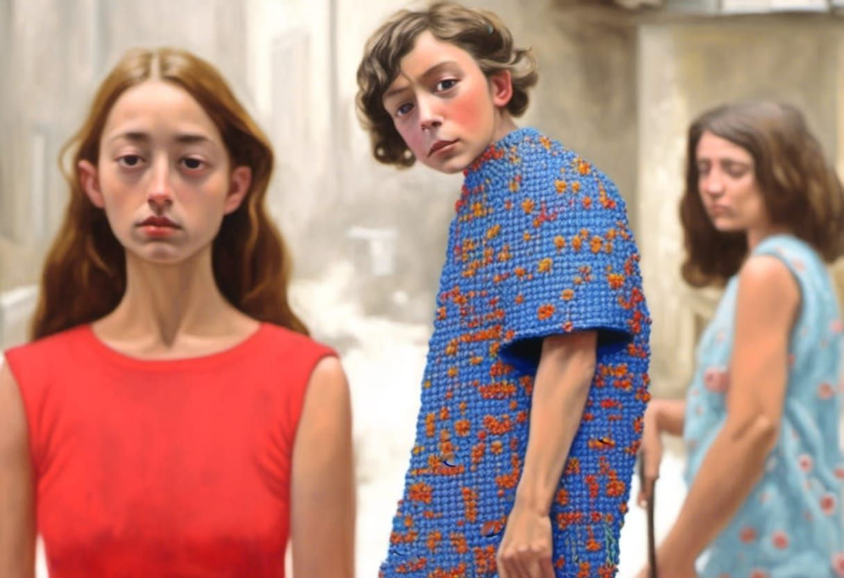 Flesh Abomination in Expressionist Oil Painting Style