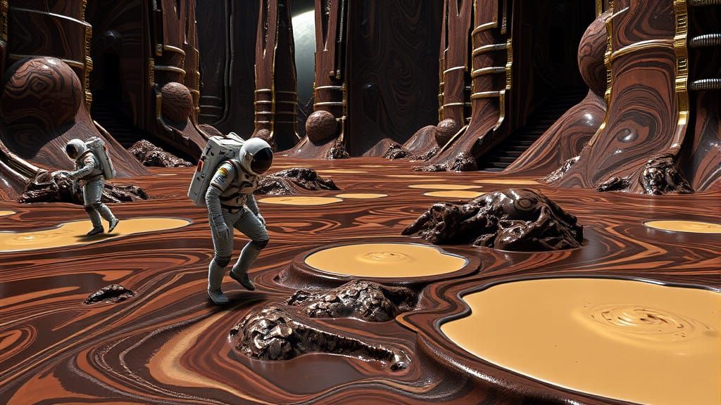 Future Astronauts Explore Coffee and Chocolate Planet