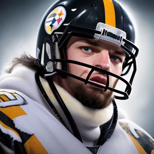 Pittsburgh Steelers Conquer Antarctica: Hyperrealistic Art