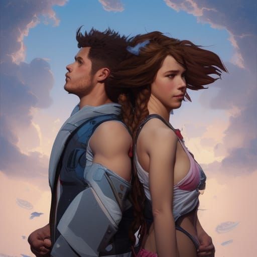 Shark Boy and Wolf Girl in Love, Splash Art