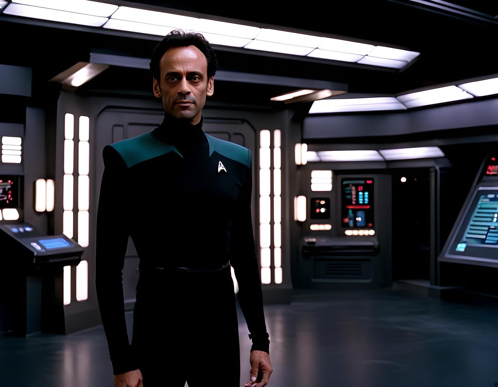 Doctor Bashir Portrait in Starfleet Uniform