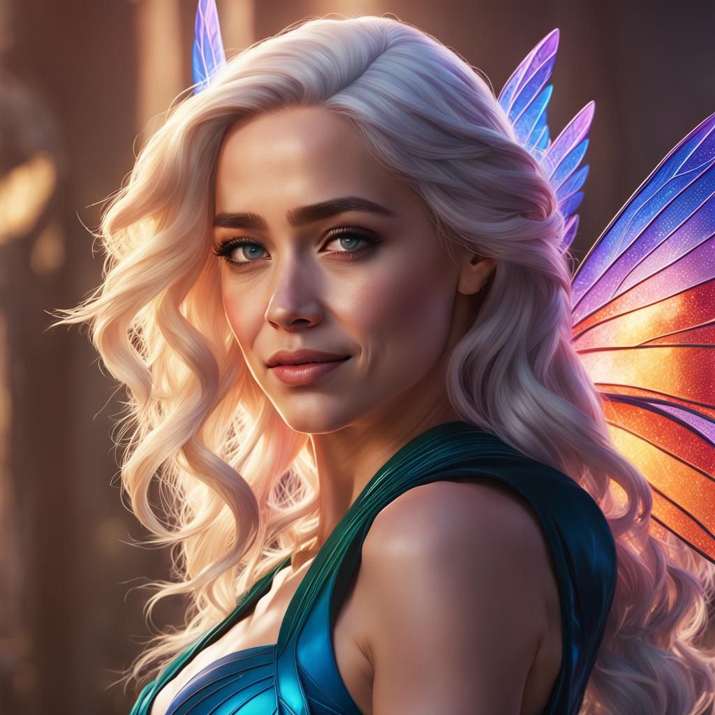 Emilia Clarke as Musa Winx Club in Hyperrealism