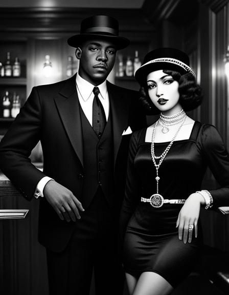 Vintage Portrait: Gangster and Sweetheart in Harlem