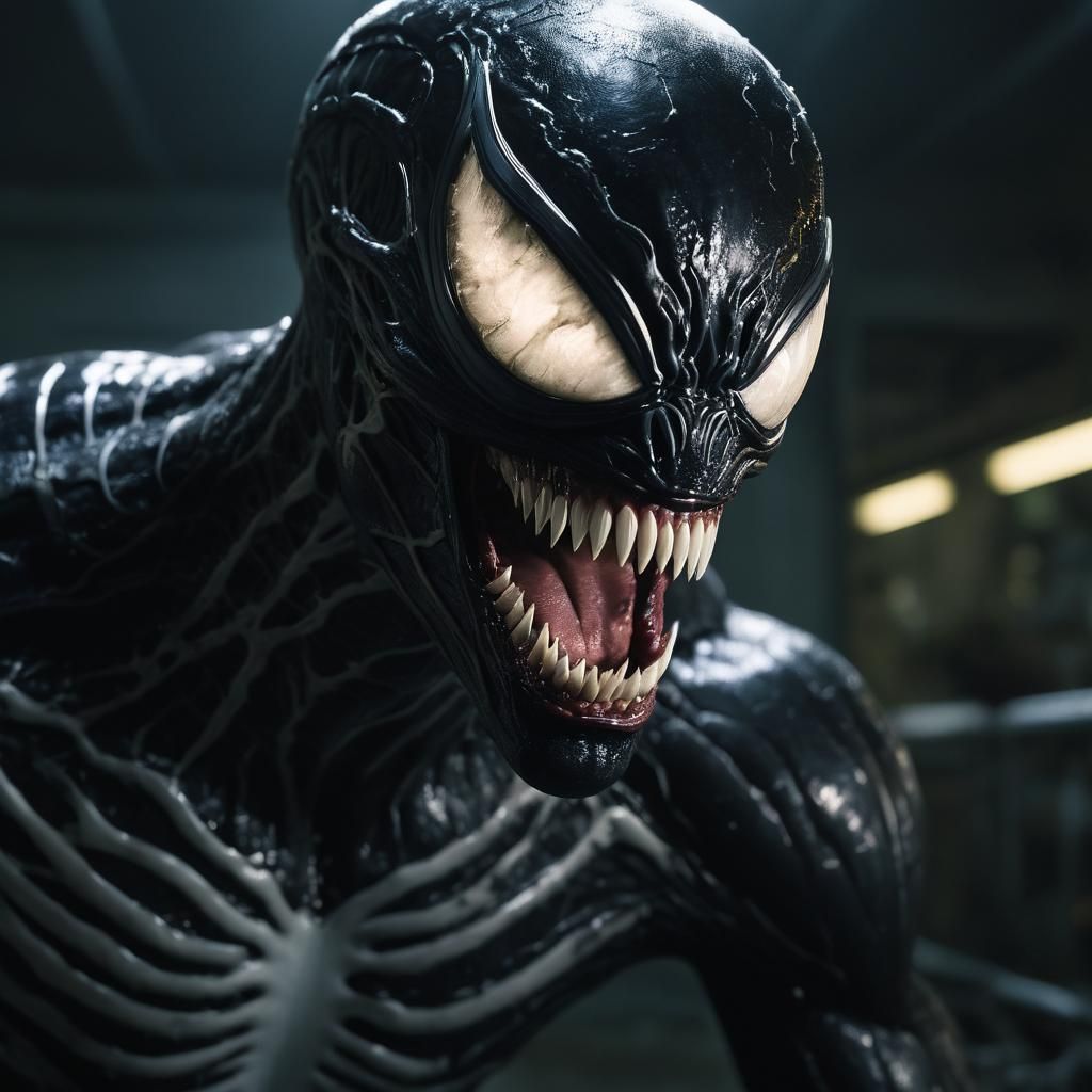 Venom Symbiote in Cinematic Film Style