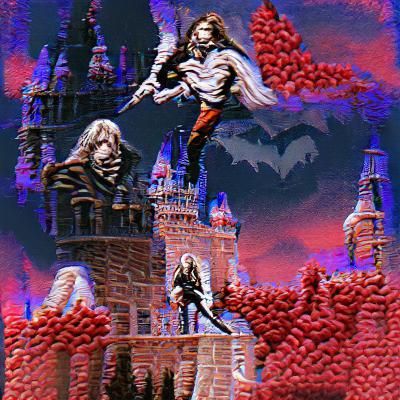 Gothic Castle on Misty Peak