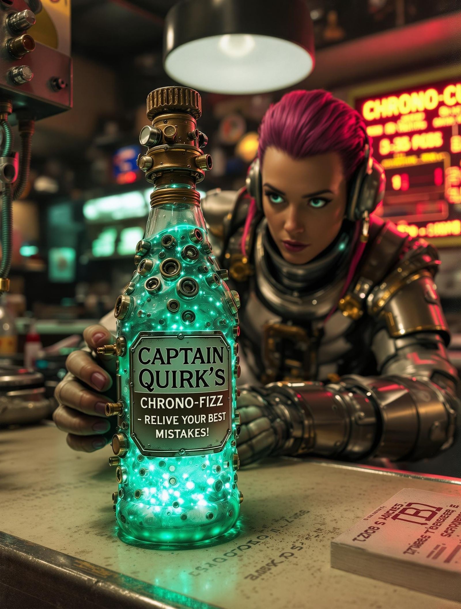 Captain Quirk's Futuristic Soda in a Diner from a Forgotten ...