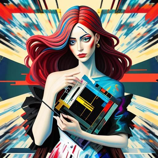 Classical Painting Reimagined with Glitch Art