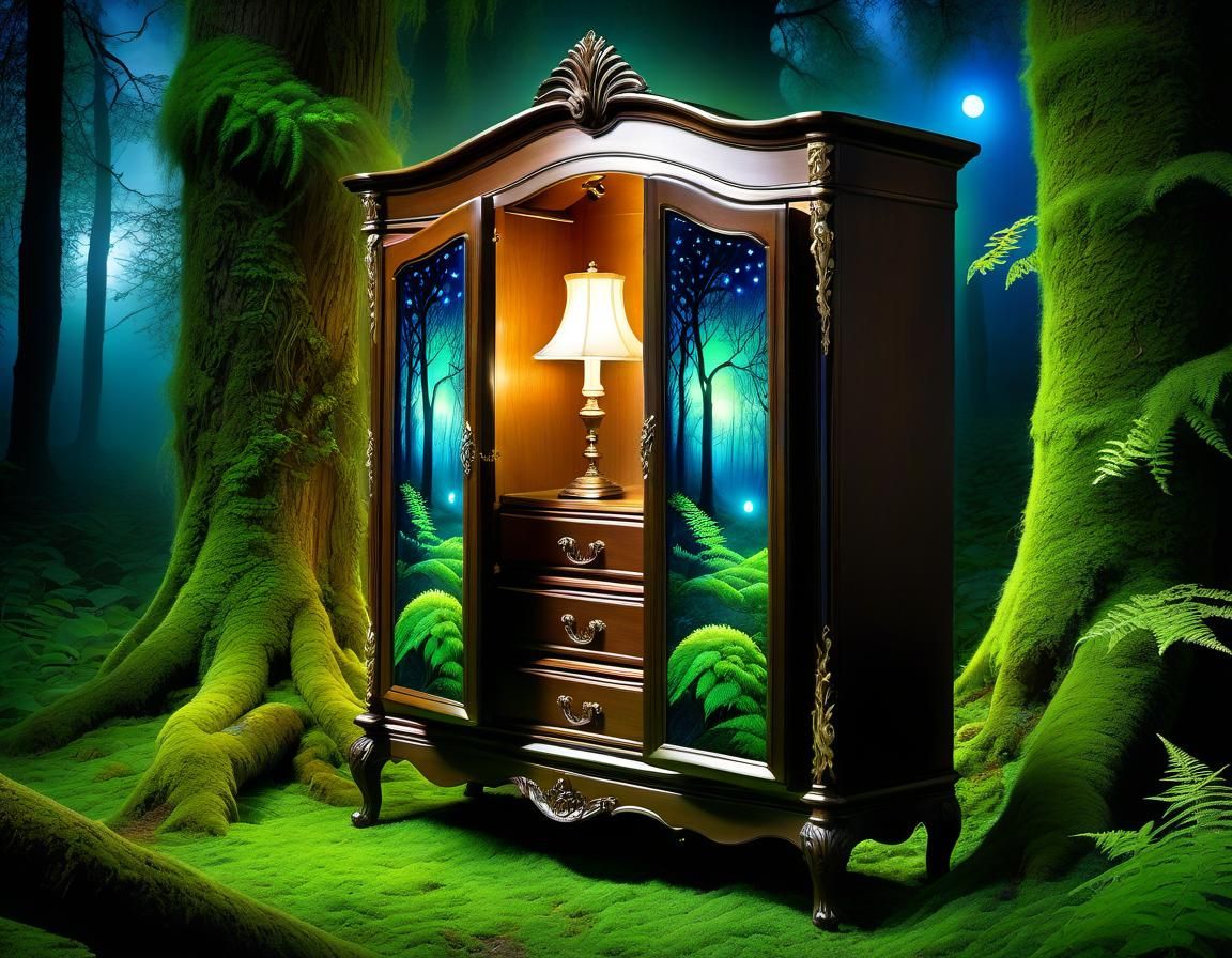 Fantasy Armoire Opens to Mystical World