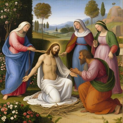 Jesus Resurrects Lazarus: Renaissance Style